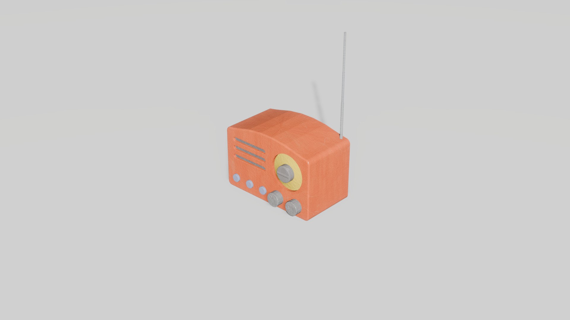 Radio Retro Blend 3D Model - TurboSquid 2226019