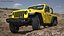 Jeep Wrangler 4x4 Trail SUV Yellow Rigged for Cinema 4D