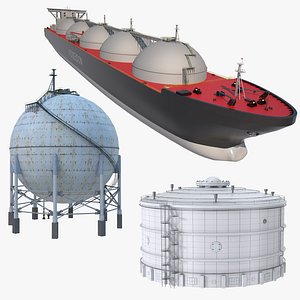 3D Gas Port Collection model