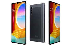 3D LG Velvet Aurora Gray Low Poly