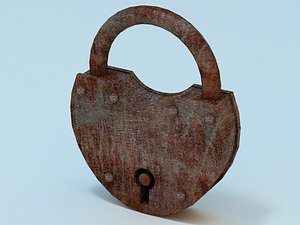 old lock 3d model