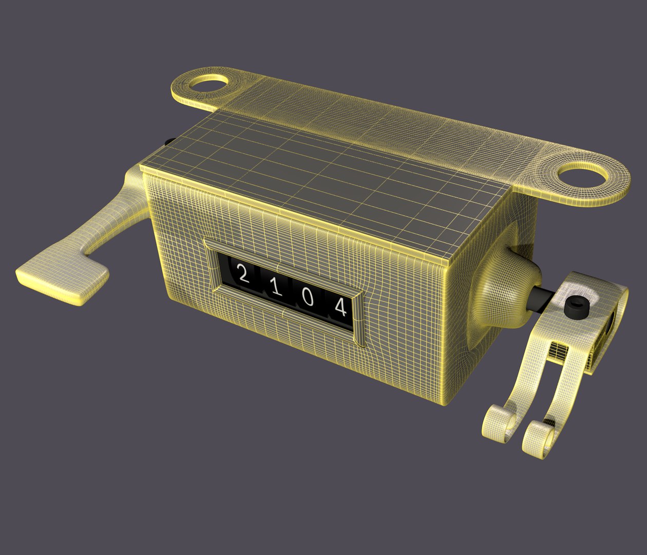 3d mechanical counter