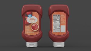 Ketchup Bottle 3D