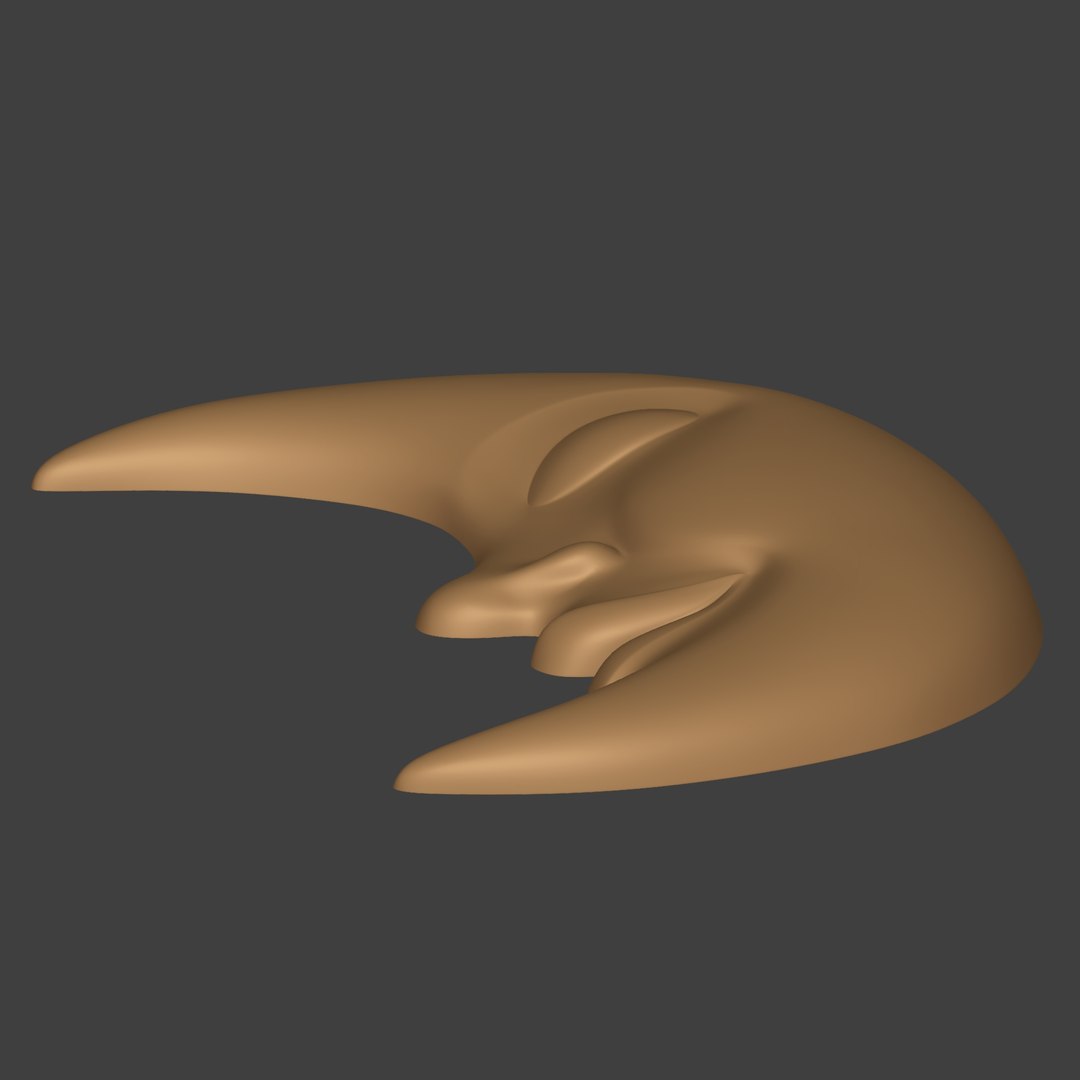 Moon Face -- Ready For Printing 3D Model - TurboSquid 2070758