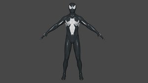 Classic Black Suit 3D model