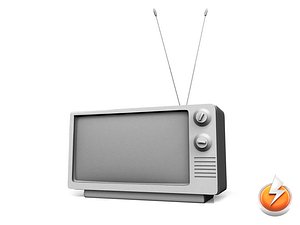 3d model old television