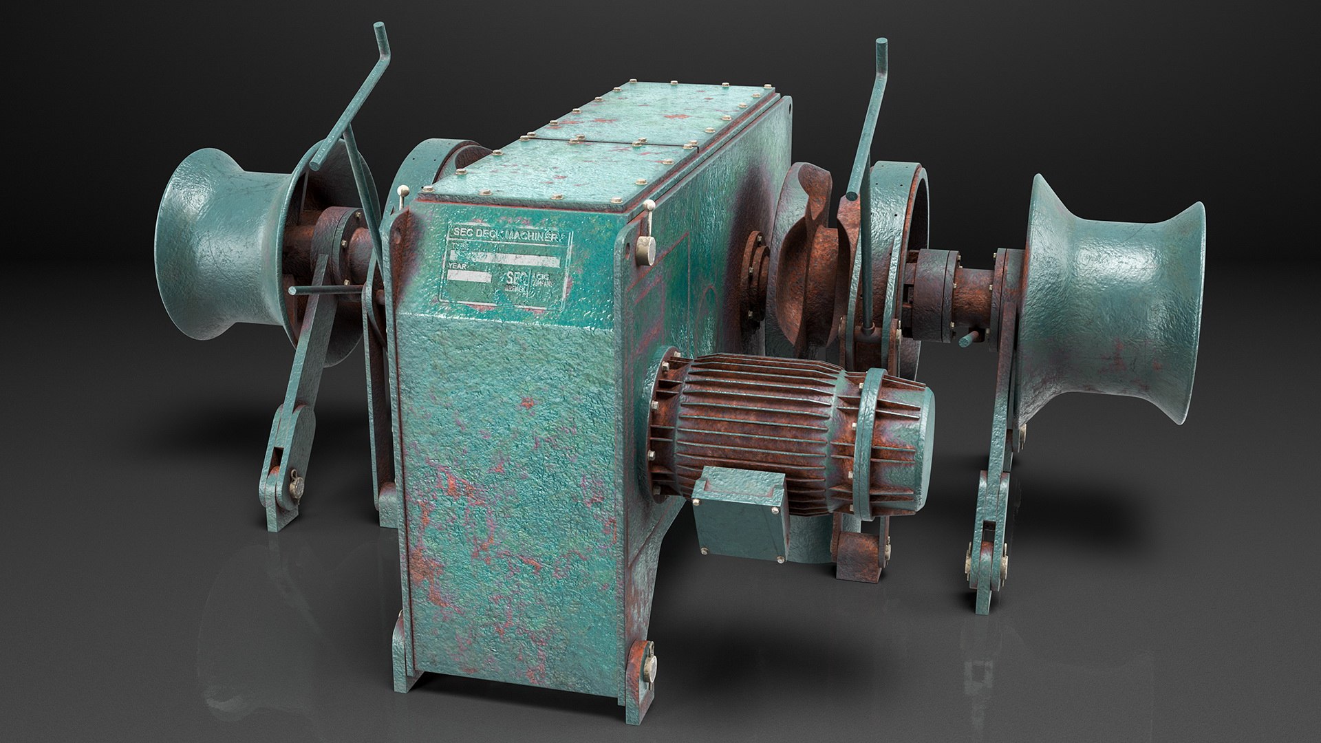 Anchor Windlass Mechanism 3D Model - TurboSquid 1618964