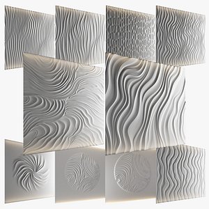 Wave  Wall Collection 3 3D model
