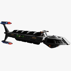 3D STAR-TREK Federation Cargo Freighter model