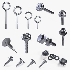 3D model Screw - Nuts Collection