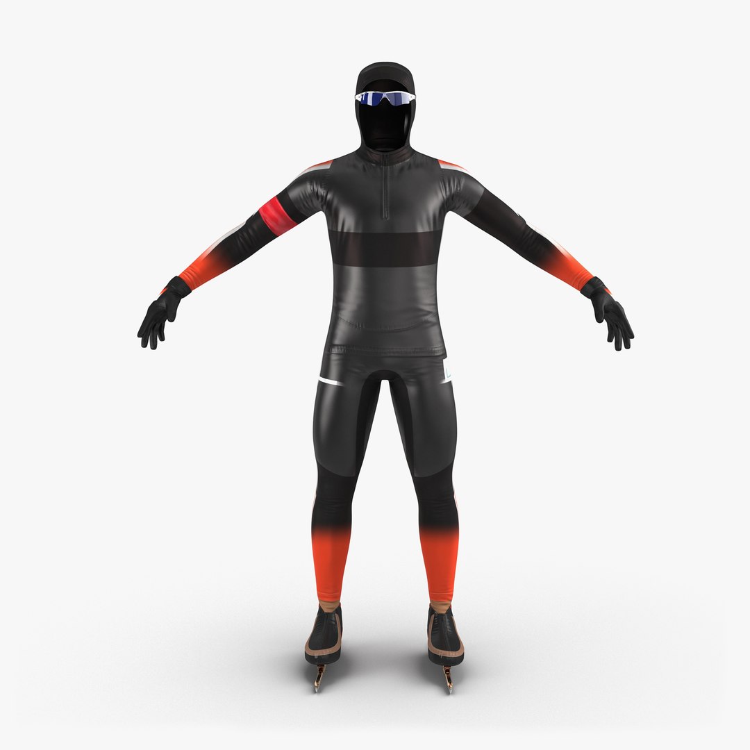 Speed Skater Suit 2 Generic 3D Model 3D model preview