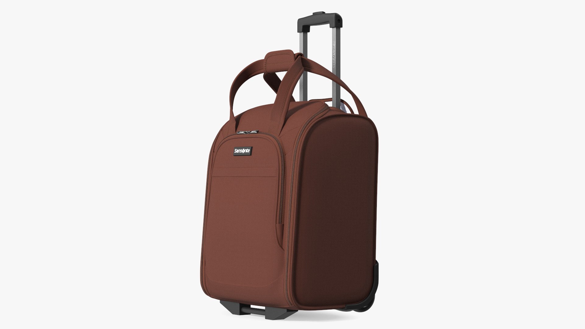 Softshell Luggage Bag Samsonite Brown 3D model preview