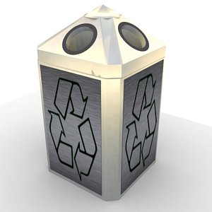 recycle bin trash 3d max