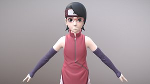 3D Sarada Uchiha - Naruto Character model