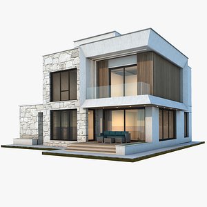 3D Modern Villa-2