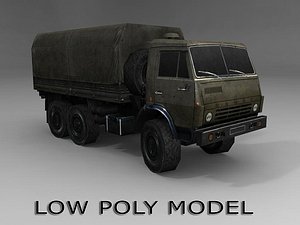 3d model kamaz truck