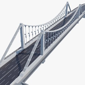 Krymsky Suspension Bridge 3D