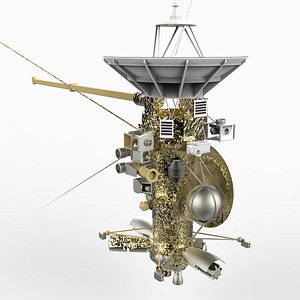 space spacecraft cassini huygens 3d model