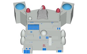 free version rocket s castle 3d model