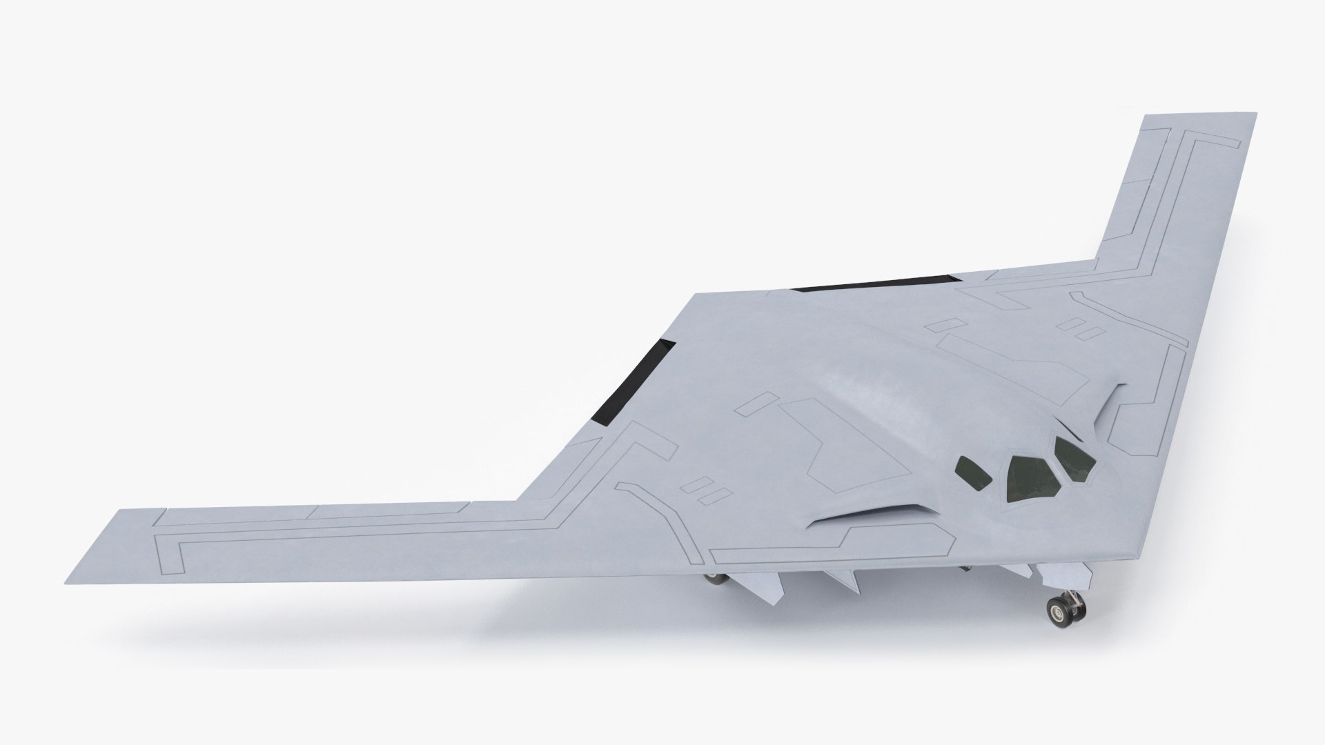 Long Range Strike Bomber Rigged for Cinema 4D 3D model preview