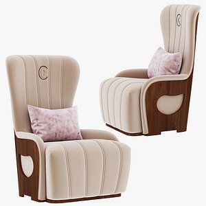 3D Carpanelli Contemporary 45-2 PO62 GALILEO armchair