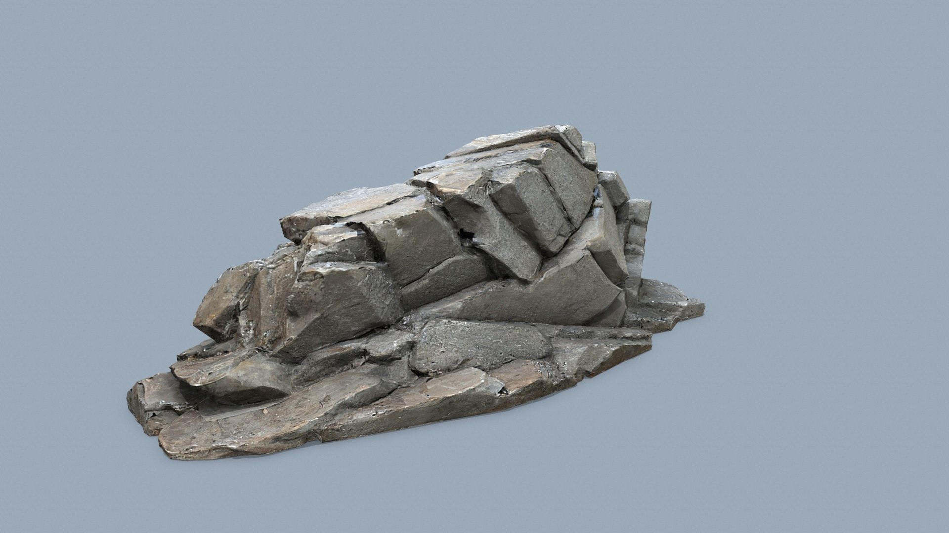 Cliff Rocks 3D Model - TurboSquid 2213436
