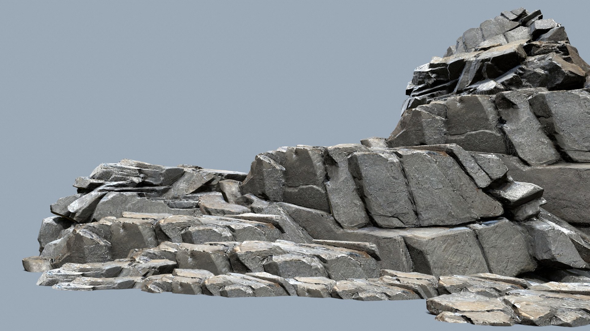 Cliff Rocks 3D Model - TurboSquid 2213436
