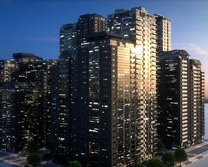 City Block Type A25 3D model