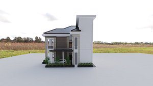 tropical house concept in east aceh 3D print model