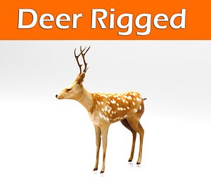 deer rigged 3ds
