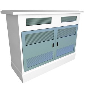 Electrical Cabinet Transformer  Low Poly 3 3D