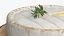 Round Brie Cheese with Rosemary on Rustic Board