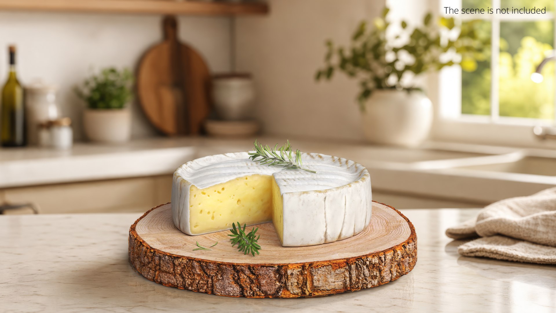 3D Round Brie Cheese with Rosemary on Rustic Board https://p.turbosquid.com/ts-thumb/8f/twdNgQ/o0/round_brie_cheese_with_rosemary_on_rustic_board_003/jpg/1779297039/1920x1080/fit_q87/f4efefc9dc56b3d95925d8a2a066be1c1959a2b5/round_brie_cheese_with_rosemary_on_rustic_board_003.jpg