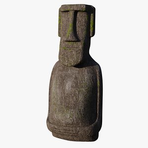 3D model Moai statue