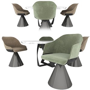 potocco lyz chairs bon 3D model