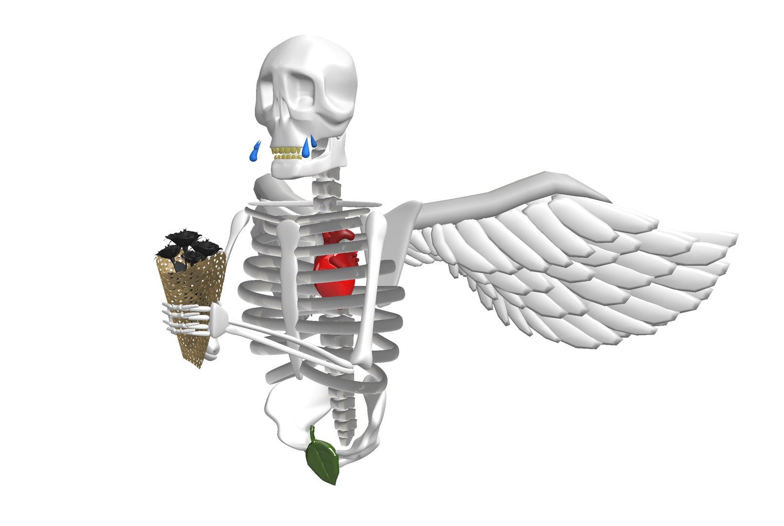 3D Cartoon crying skull angel with roses https://p.turbosquid.com/ts-thumb/8g/0Uwh1I/6K/2021083016.06.07/png/1630328827/1920x1080/fit_q87/76b2cd37e5b71b2cc0ed38a8cad733590e0a8f32/2021083016.06.07.jpg