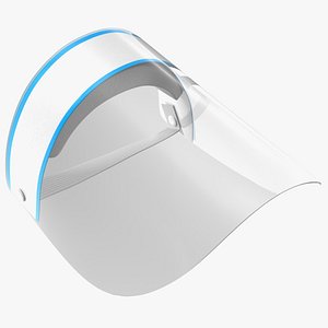 Clear Face Shield Visor 3D model