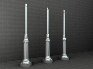 3d antique street lamp model