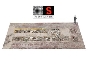 old garage floor 24k 3d obj