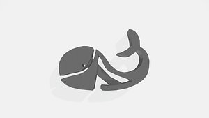 whale-shaped tongs model