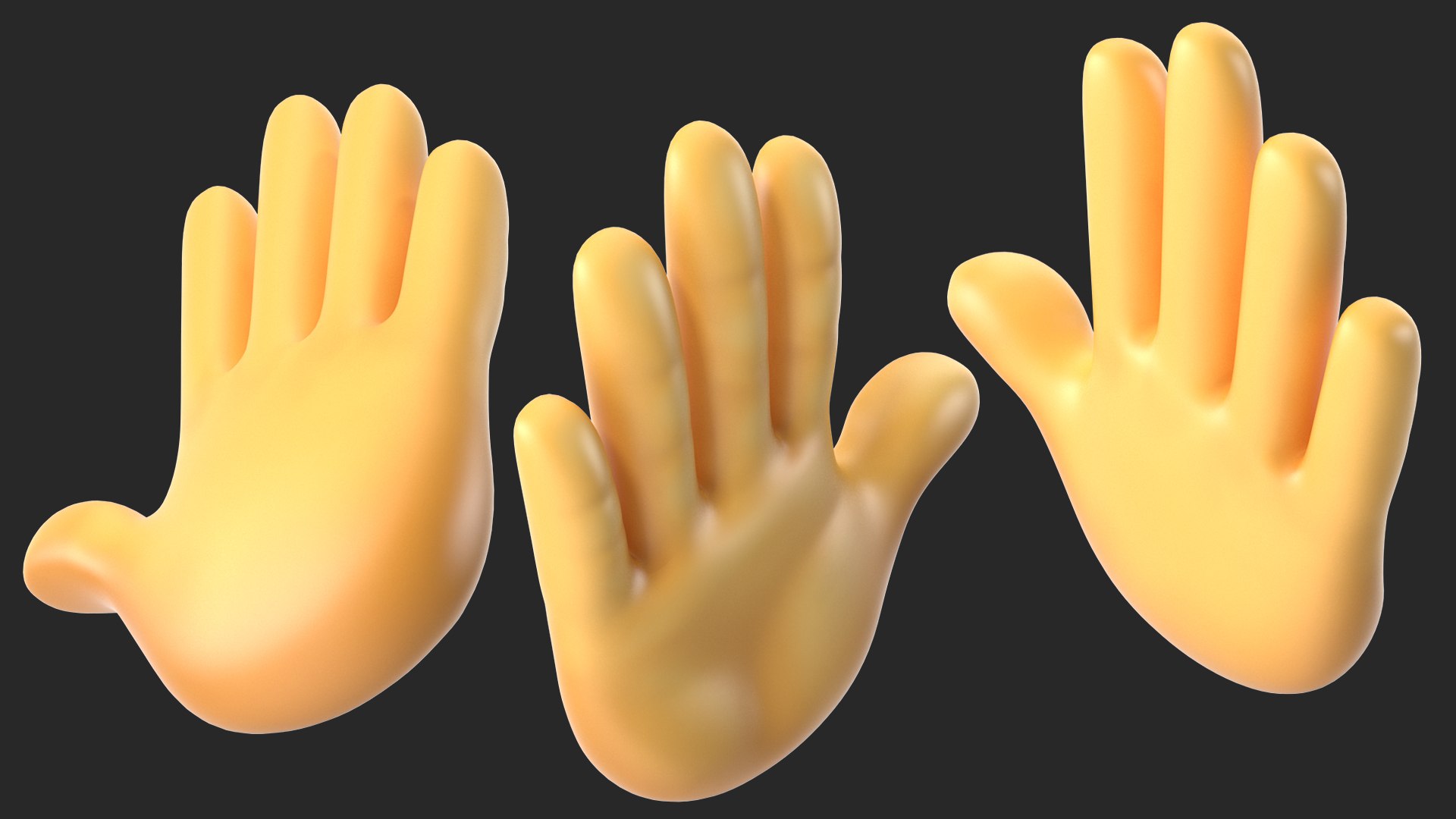 Händedruck-Geste Emoji 3D-Modell - TurboSquid 1549535