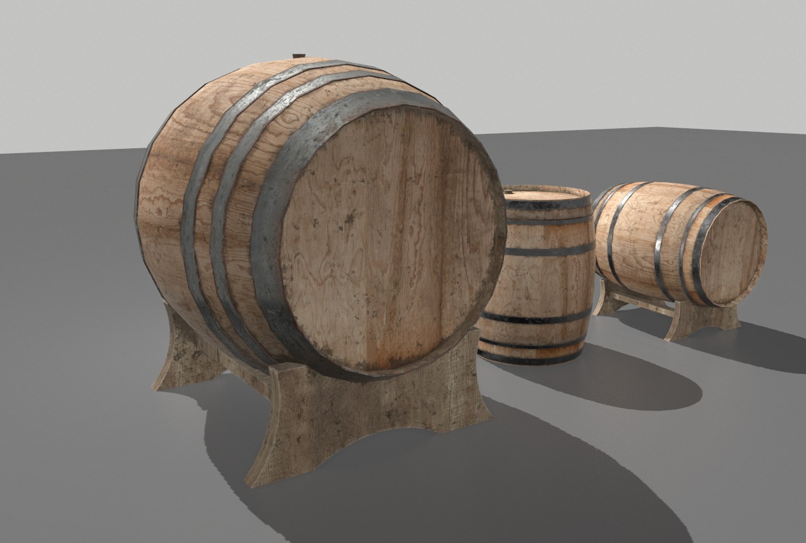 2 wooden barrels 3D model https://p.turbosquid.com/ts-thumb/8g/7o6ND8/VtoxYcpX/screenshot013/png/1584833537/1920x1080/fit_q87/26938cc471c0052c0ad9ba9ad04b845b13a71455/screenshot013.jpg