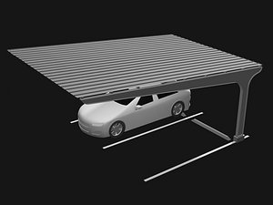 3D model Carport 25U05