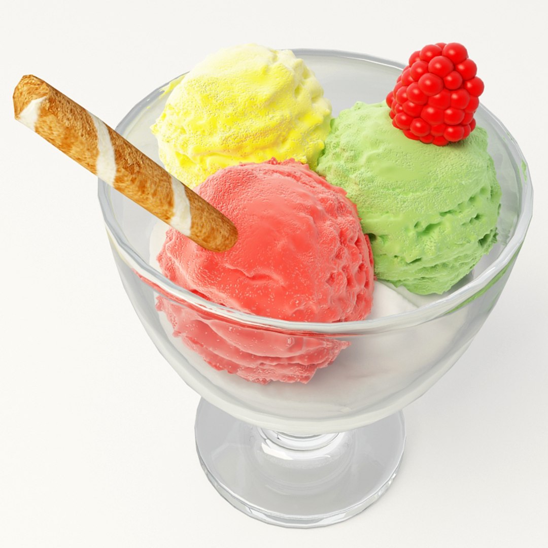 3d model ice cream 002