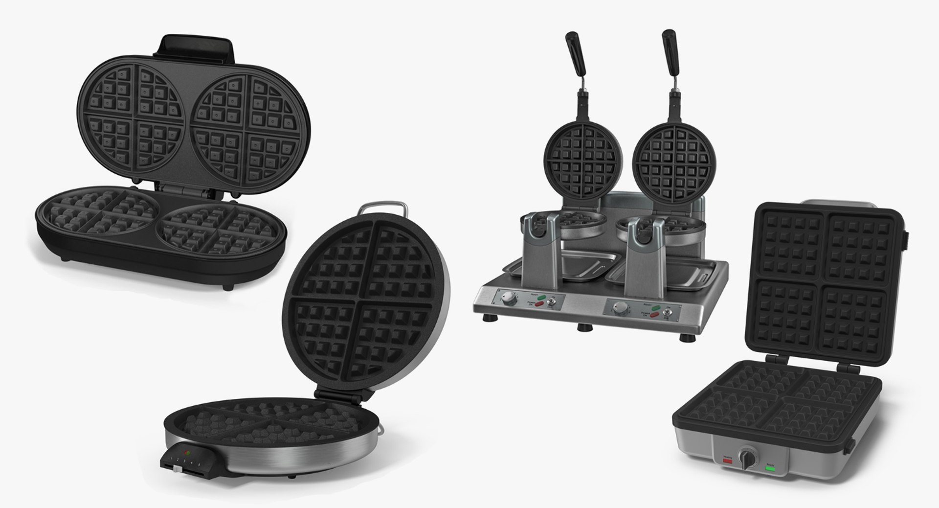 3D waffle makers https://p.turbosquid.com/ts-thumb/8g/AEDqw9/cnbdt3mi/wafflemakerscollection3dsmodel002/jpg/1510738851/1920x1080/fit_q87/c70360690698dfbceb89cd85f36257396759f040/wafflemakerscollection3dsmodel002.jpg