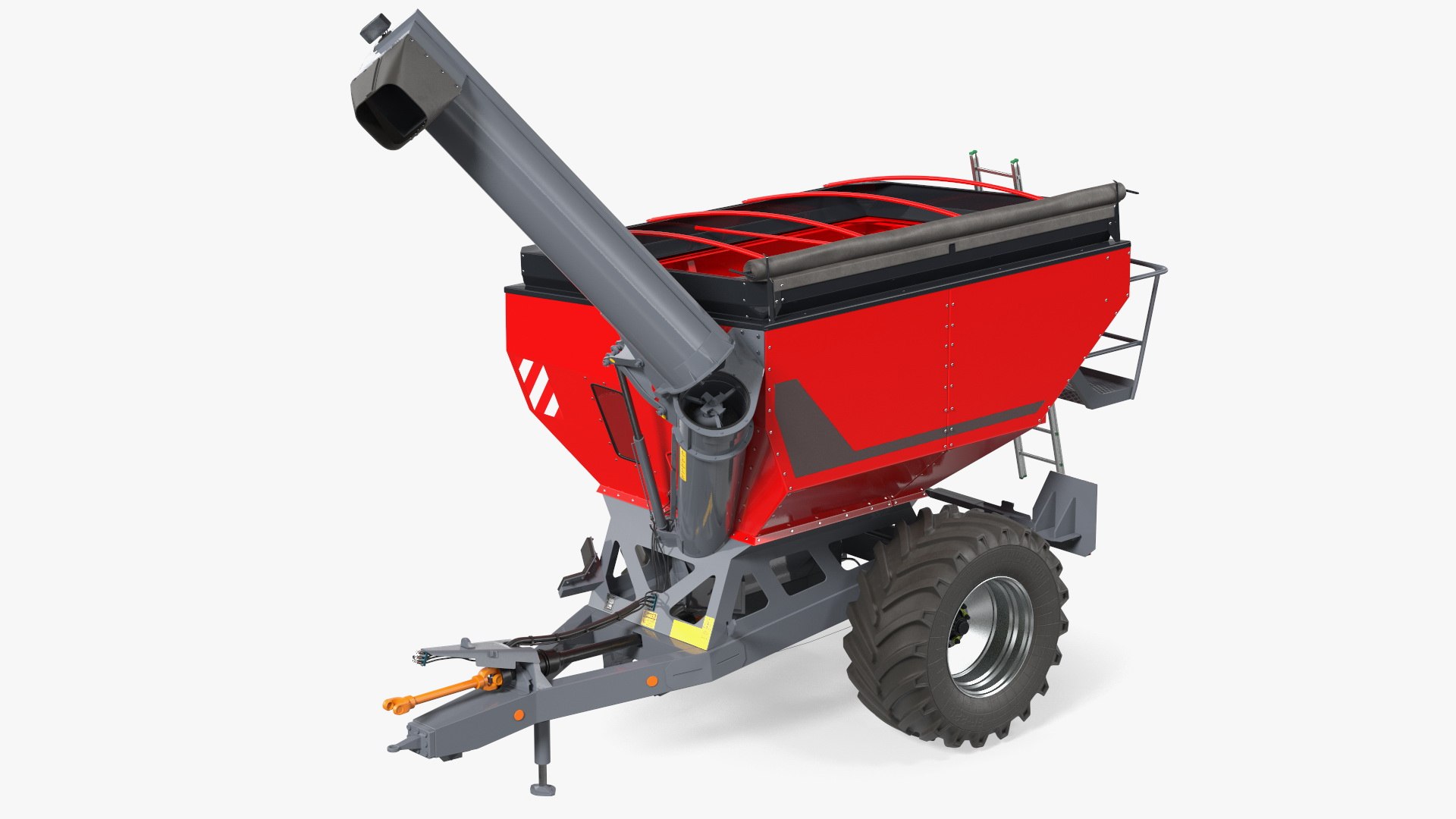 Transbordeur Red New Rigged 3D model preview
