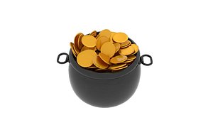 3d pot gold