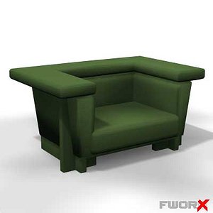 armchair chair 3d model
