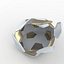 Soccerball exploded white gold
