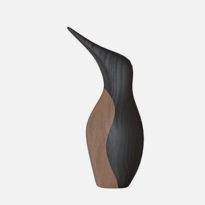 Wood penguin 3D model